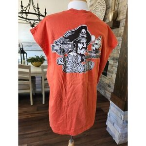 Motor Harley Davidson Cycles Grand Cayman Pirate Ride Plank T Shirt‎ XL
